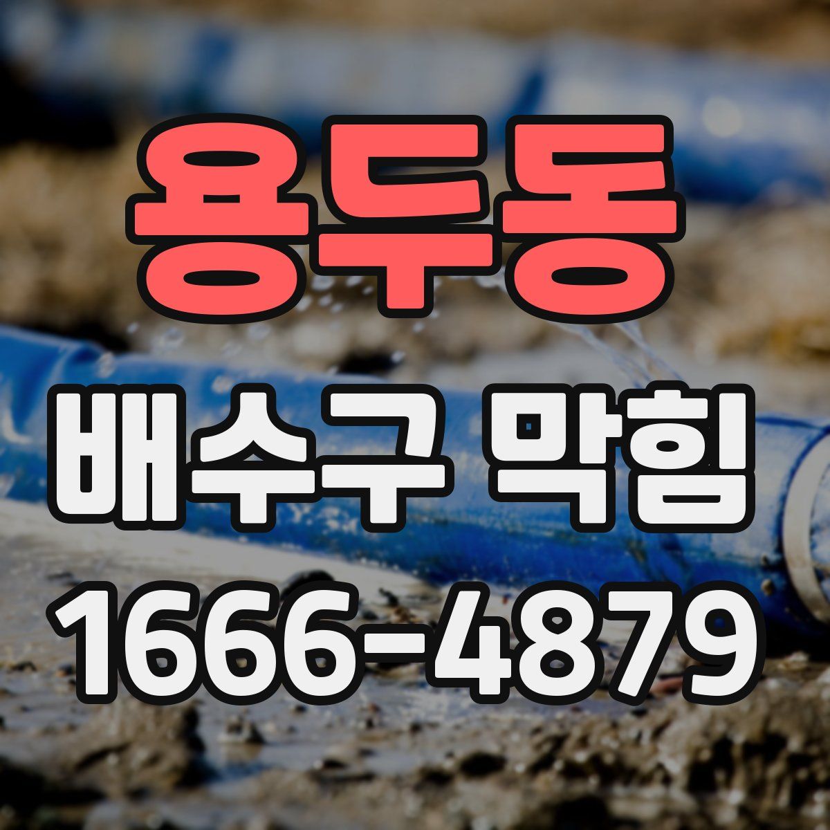 용두동 배수구 막힘