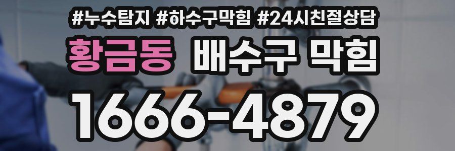 황금동 배수구 막힘