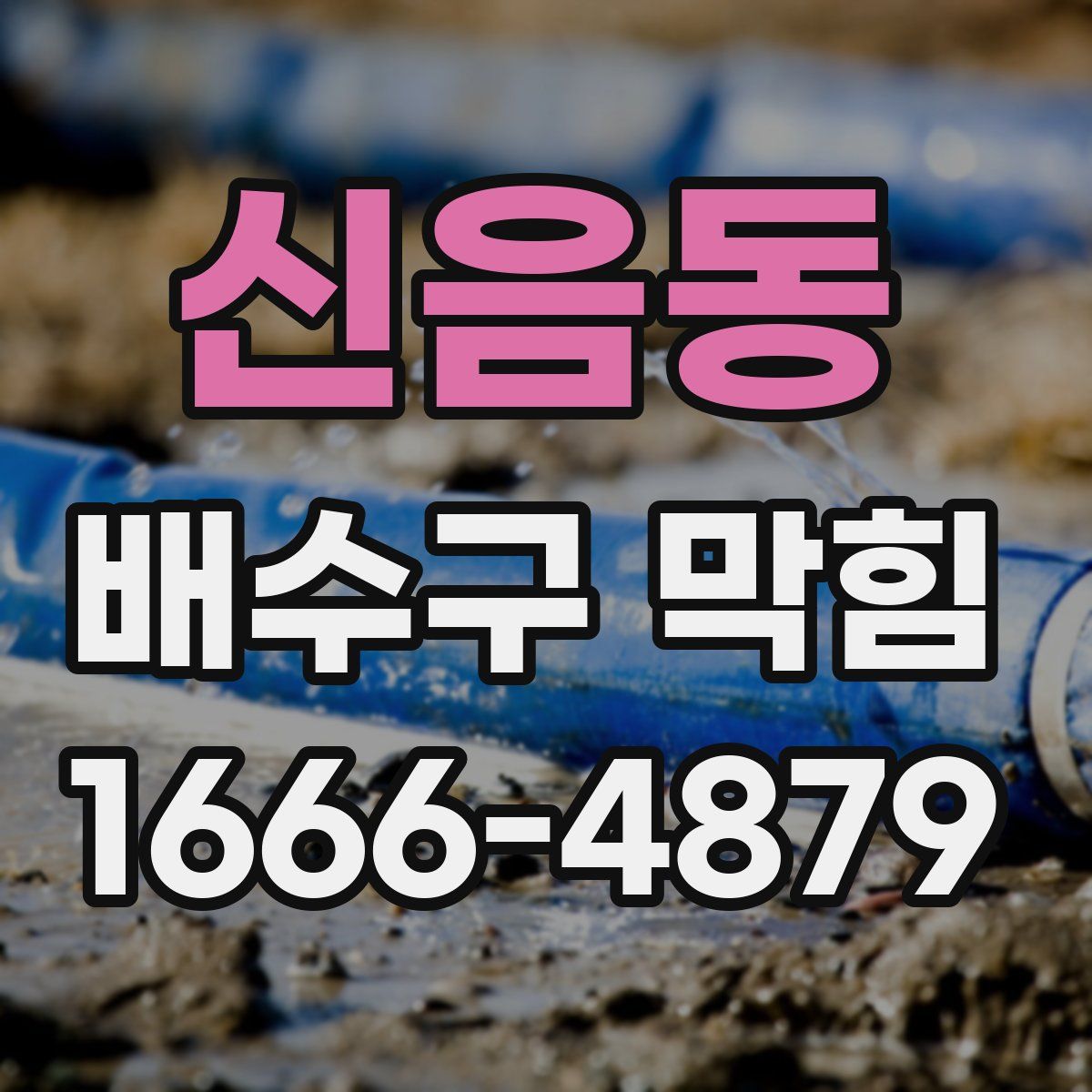 신음동 배수구 막힘