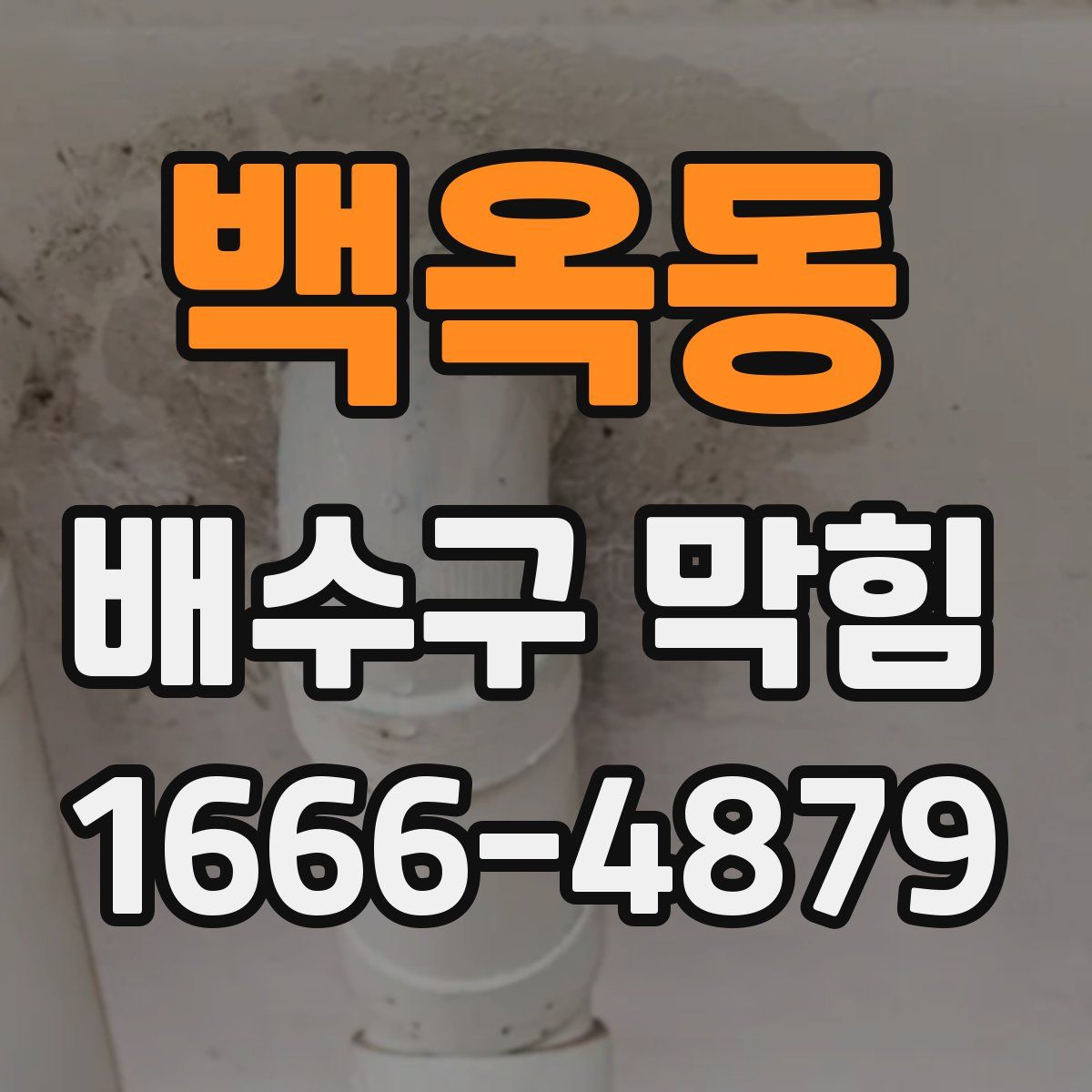 백옥동 배수구 막힘