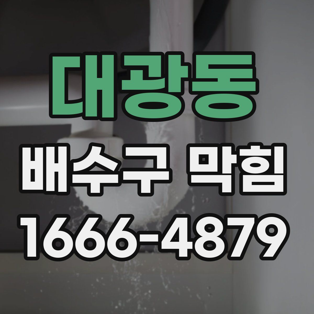 대광동 배수구 막힘