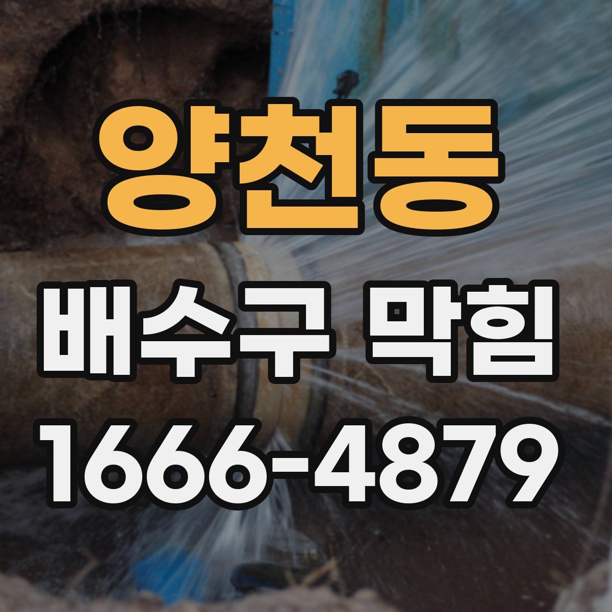 양천동 배수구 막힘