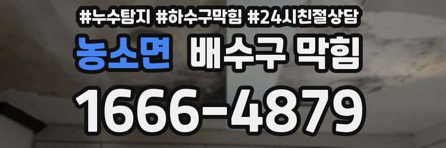 농소면 배수구 막힘