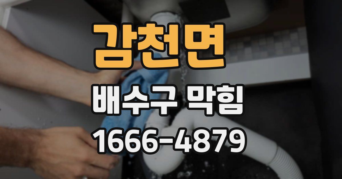 감천면 배수구 막힘