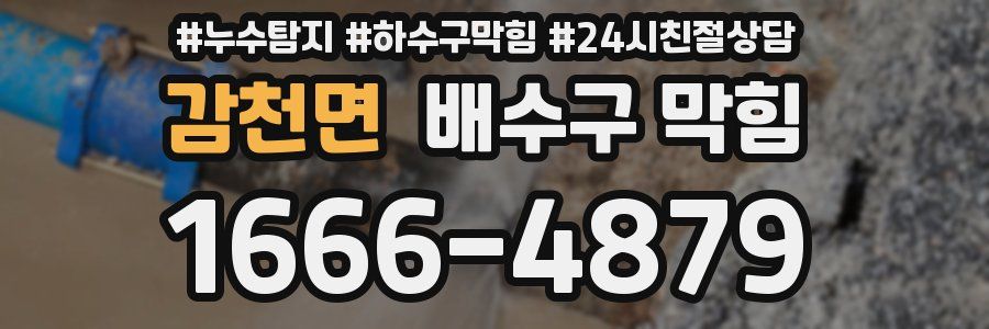 감천면 배수구 막힘