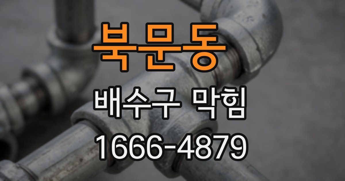 북문동 배수구 막힘