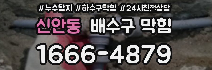 신안동 배수구 막힘