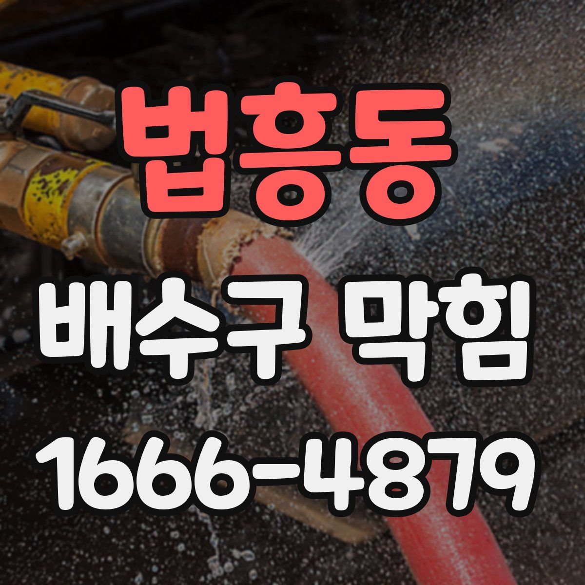 법흥동 배수구 막힘
