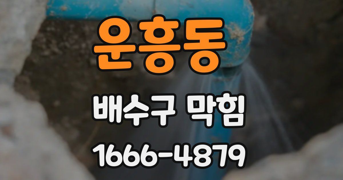 운흥동 배수구 막힘