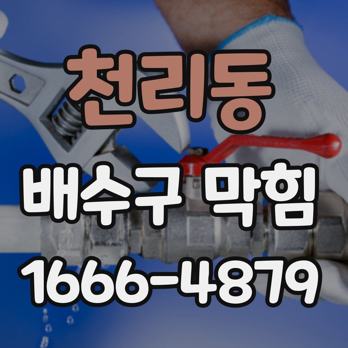 천리동 배수구 막힘