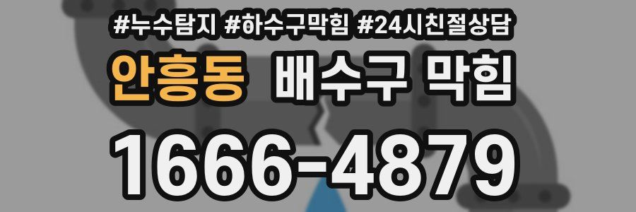 안흥동 배수구 막힘