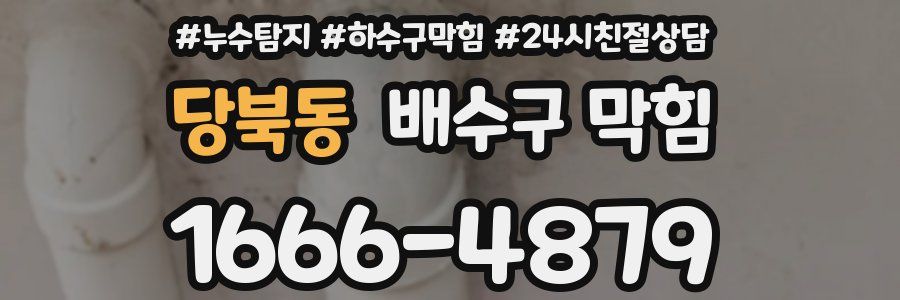 당북동 배수구 막힘