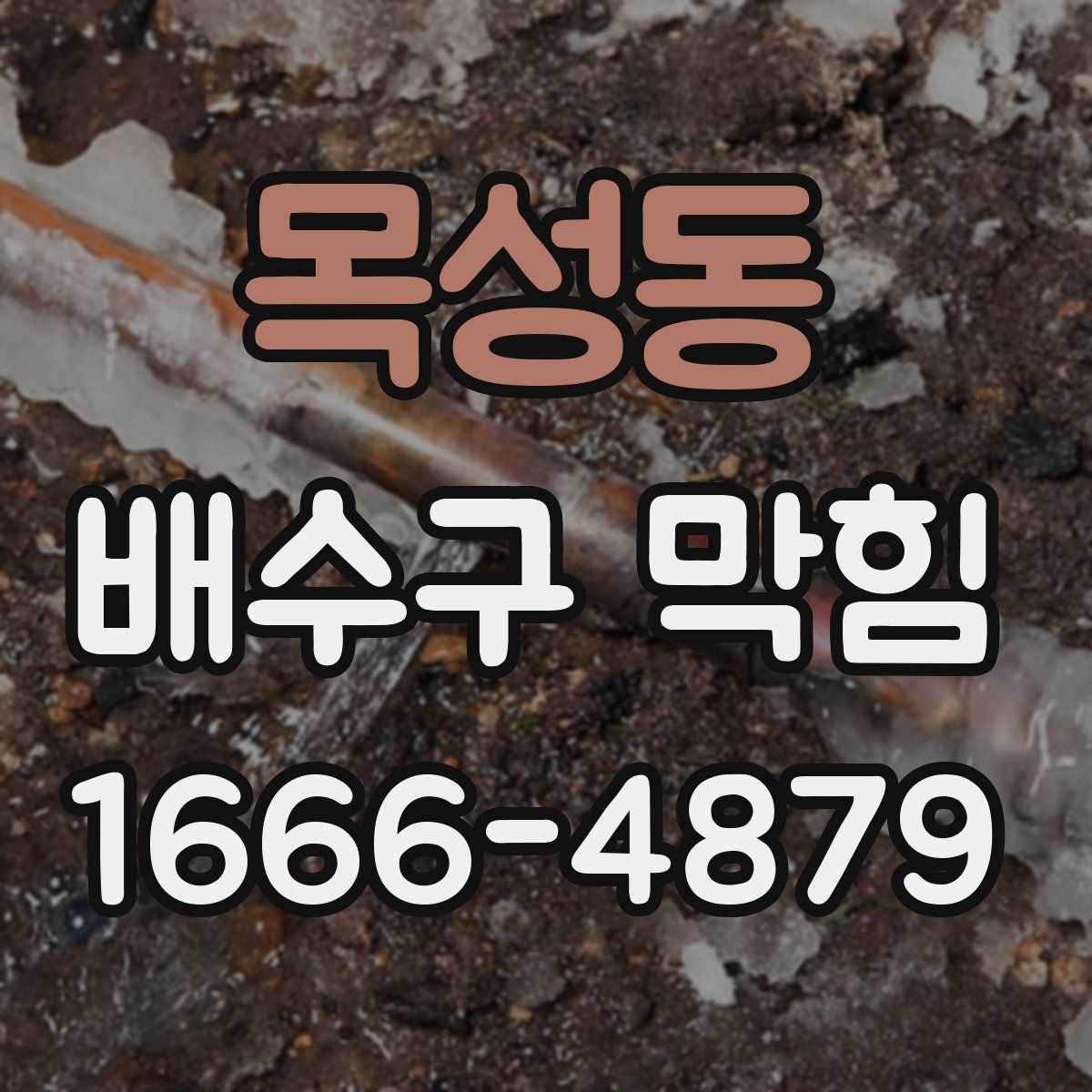 목성동 배수구 막힘