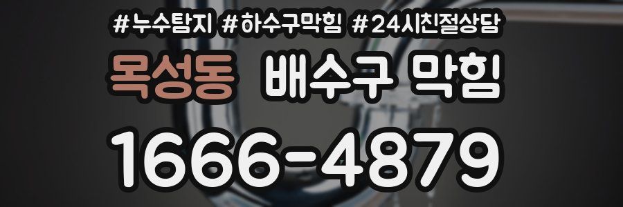 목성동 배수구 막힘