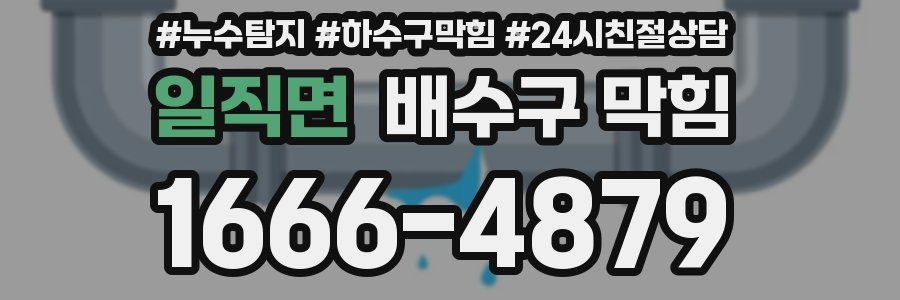 일직면 배수구 막힘