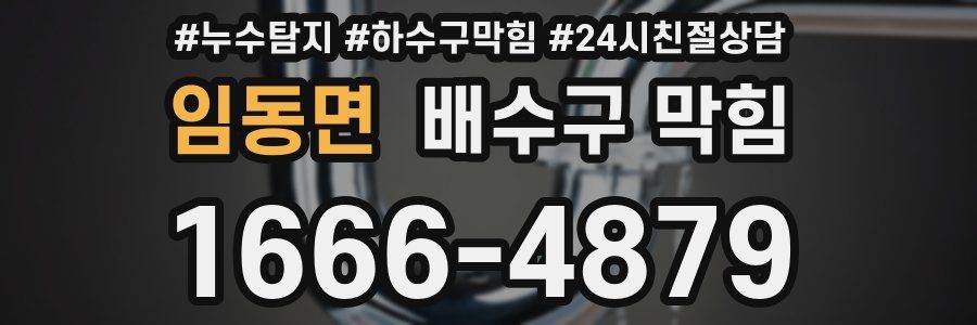 임동면 배수구 막힘