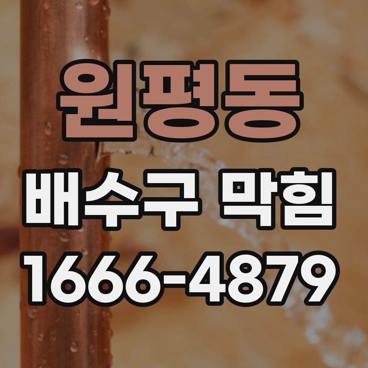 원평동 배수구 막힘