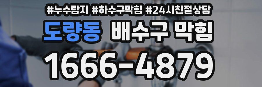 도량동 배수구 막힘