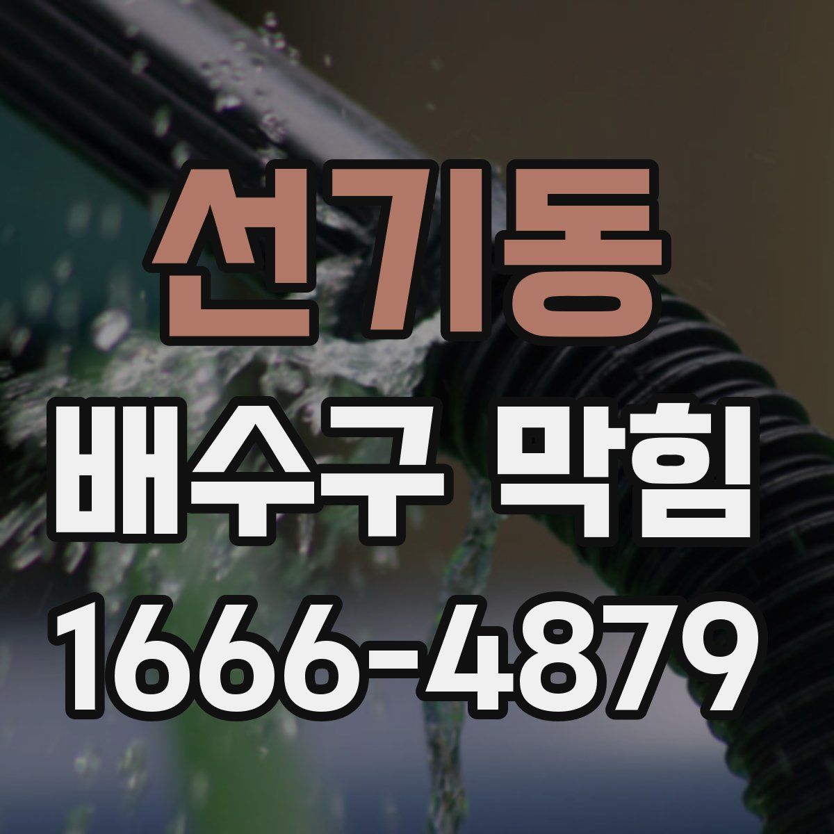 선기동 배수구 막힘