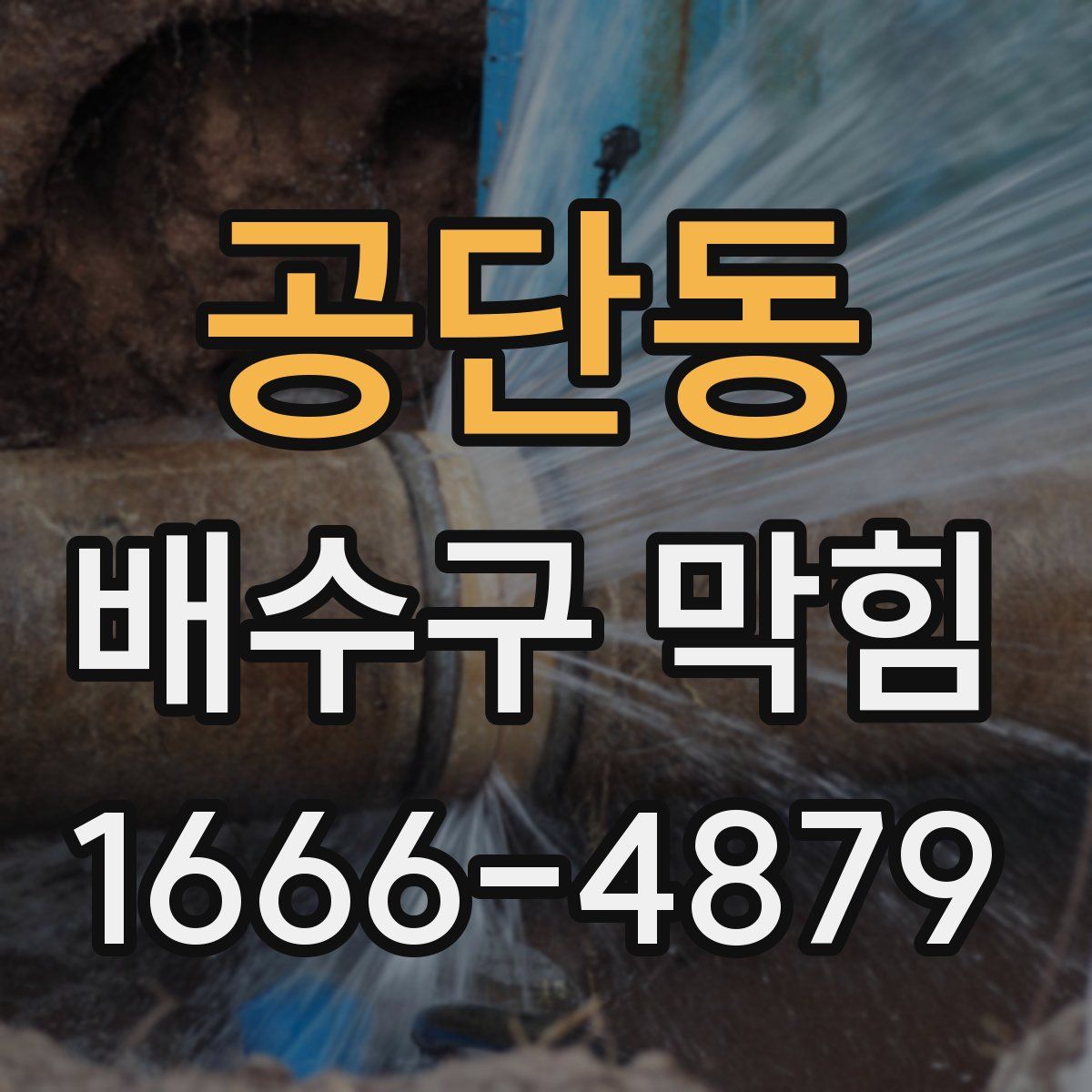 공단동 배수구 막힘