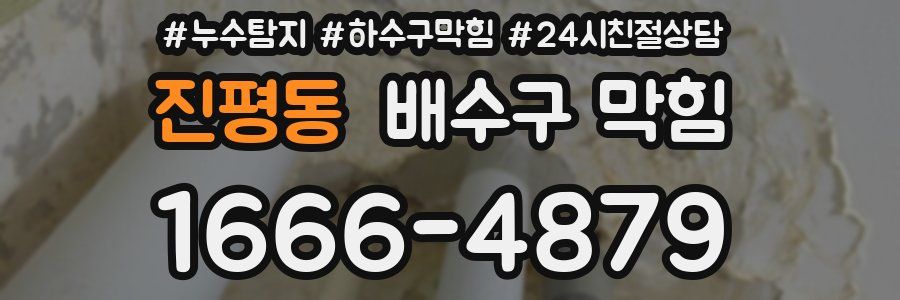 진평동 배수구 막힘