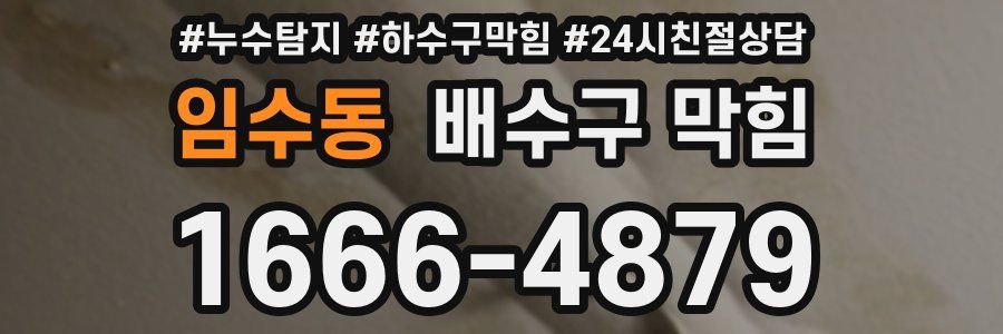 임수동 배수구 막힘