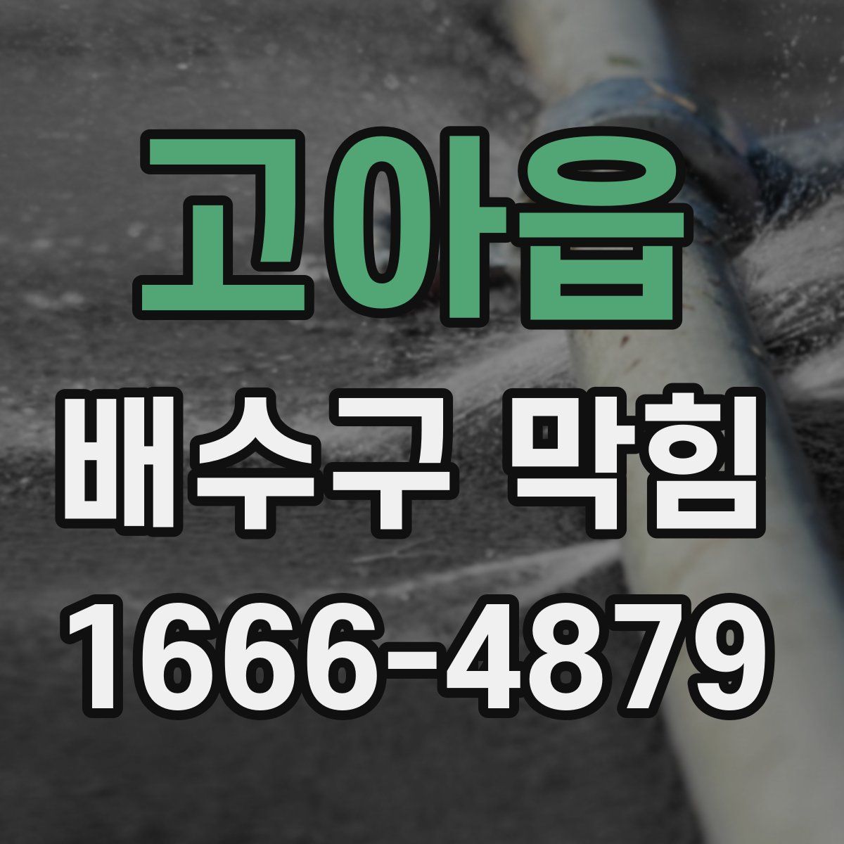 고아읍 배수구 막힘