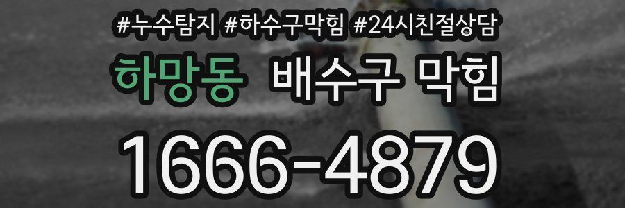 하망동 배수구 막힘