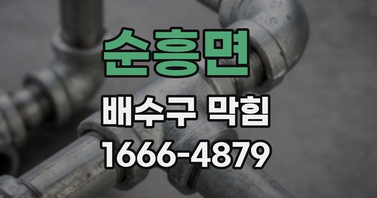 순흥면 배수구 막힘