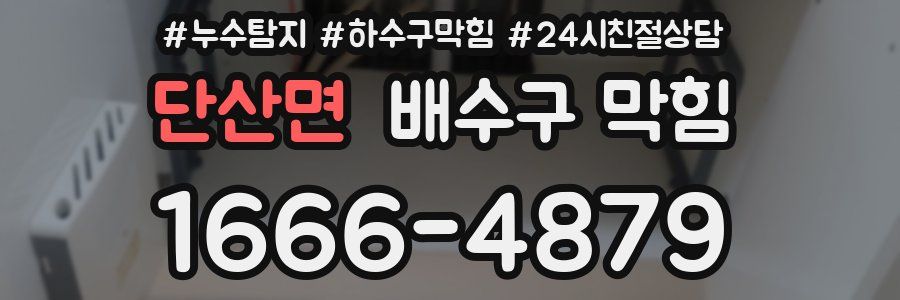 단산면 배수구 막힘