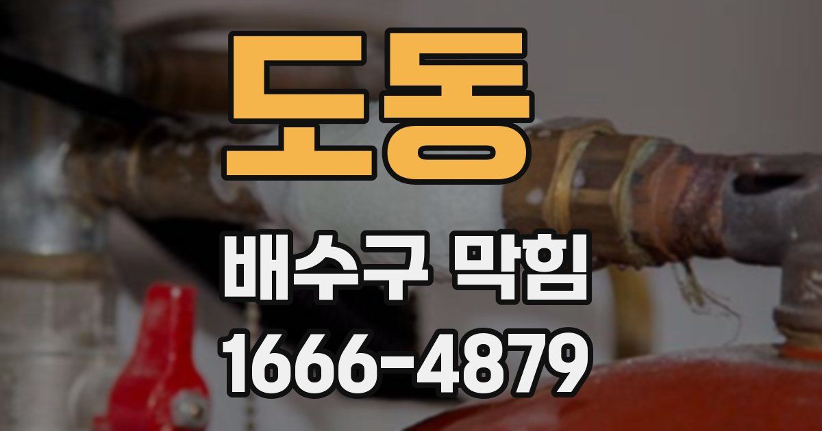 도동 배수구 막힘