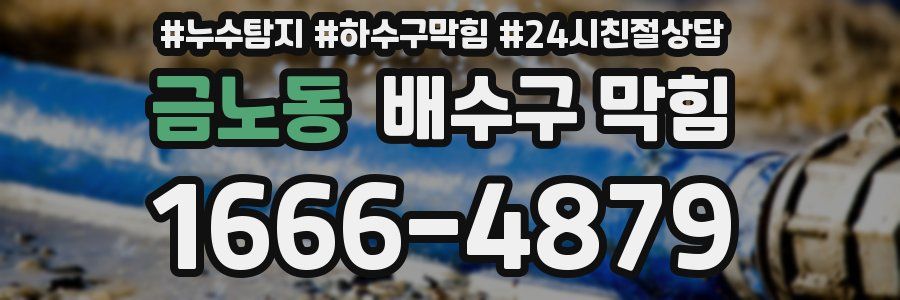 금노동 배수구 막힘