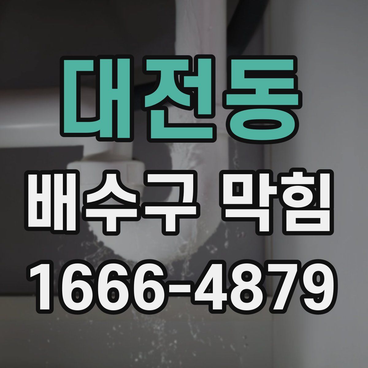 대전동 배수구 막힘
