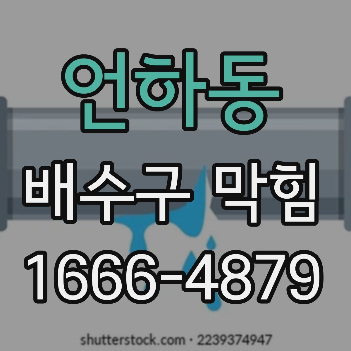 언하동 배수구 막힘