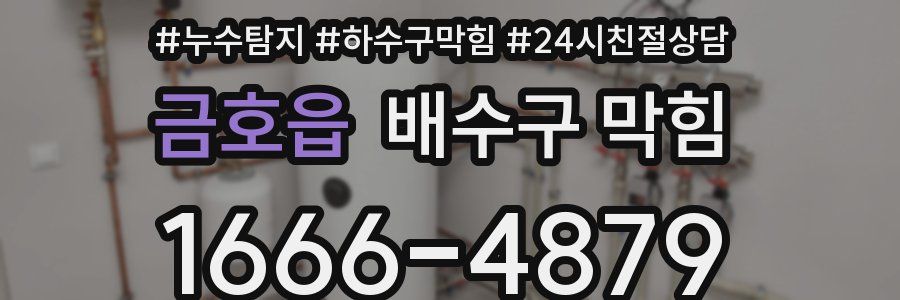 금호읍 배수구 막힘