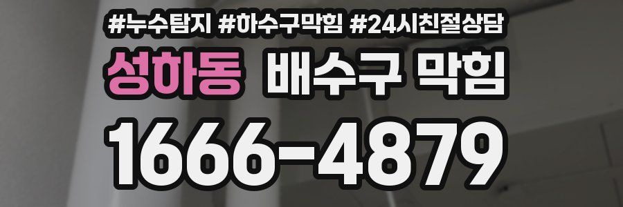 성하동 배수구 막힘