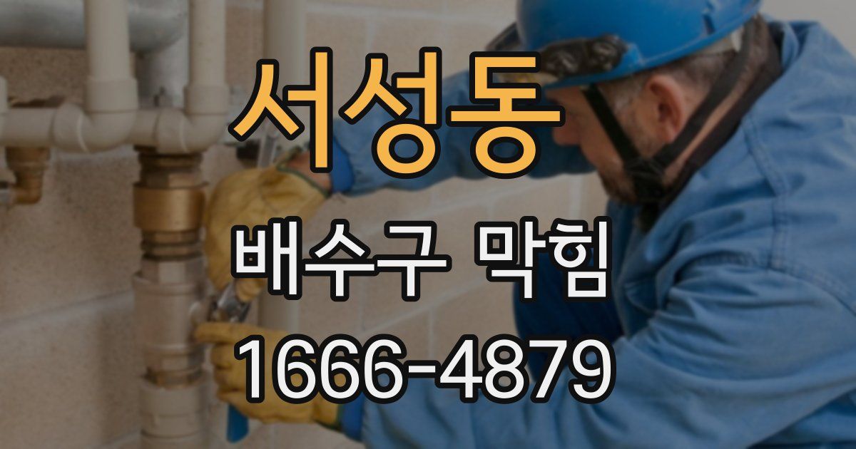 서성동 배수구 막힘