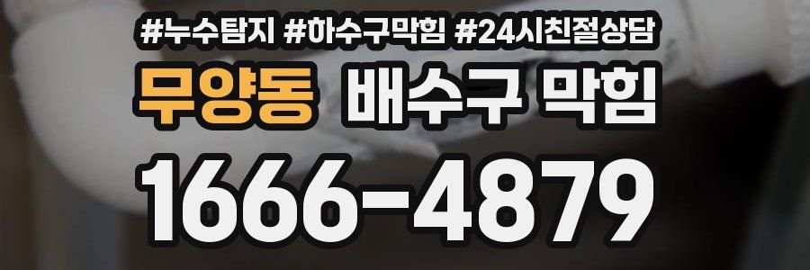 무양동 배수구 막힘