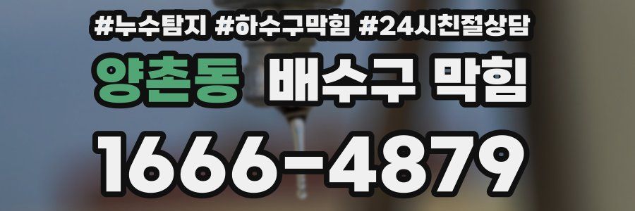 양촌동 배수구 막힘