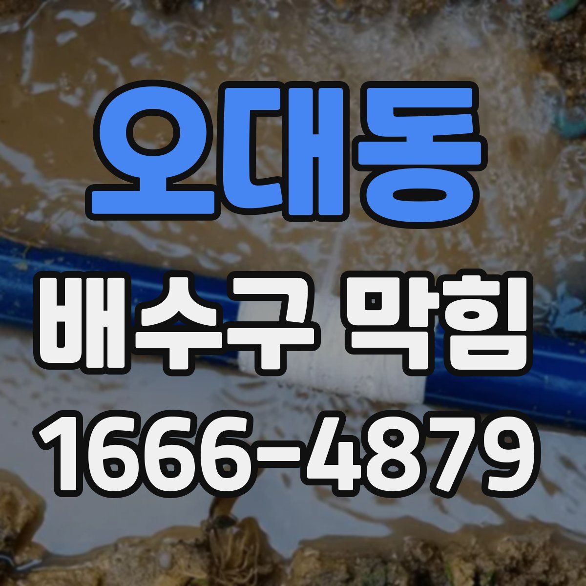 오대동 배수구 막힘
