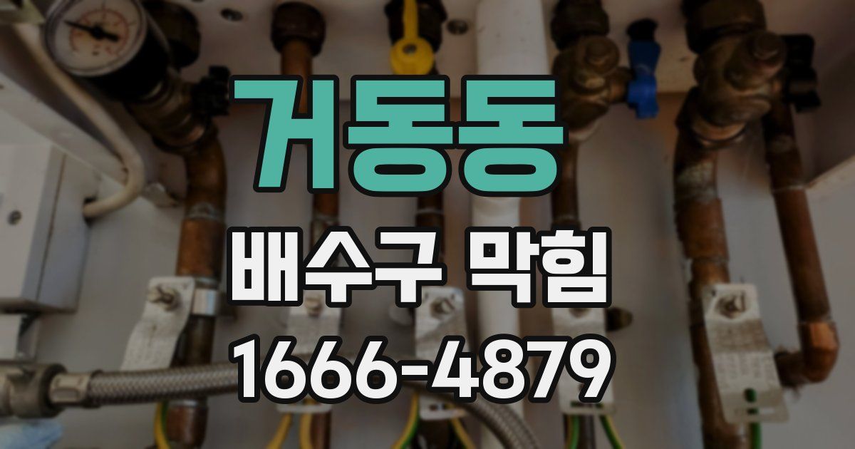 거동동 배수구 막힘