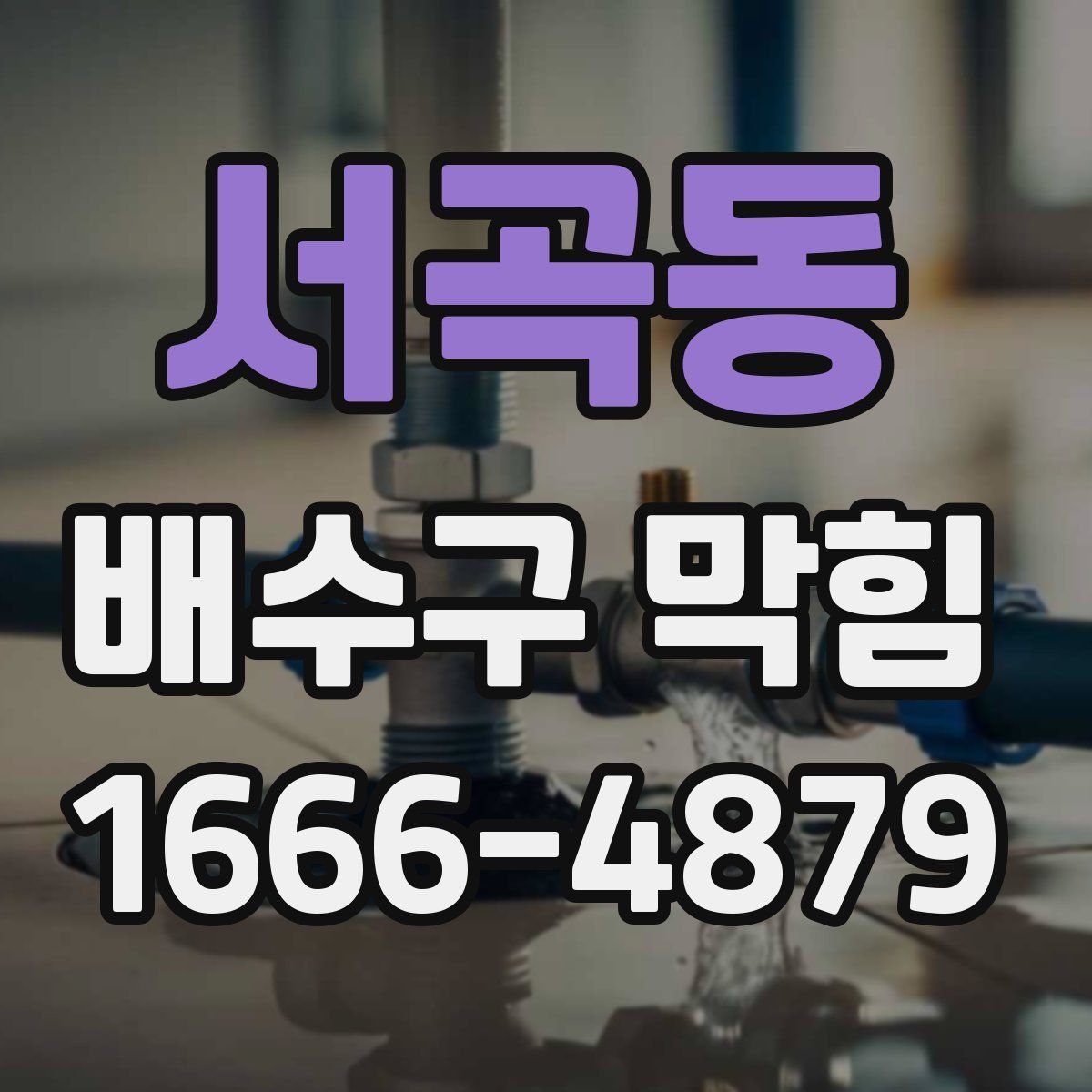 서곡동 배수구 막힘