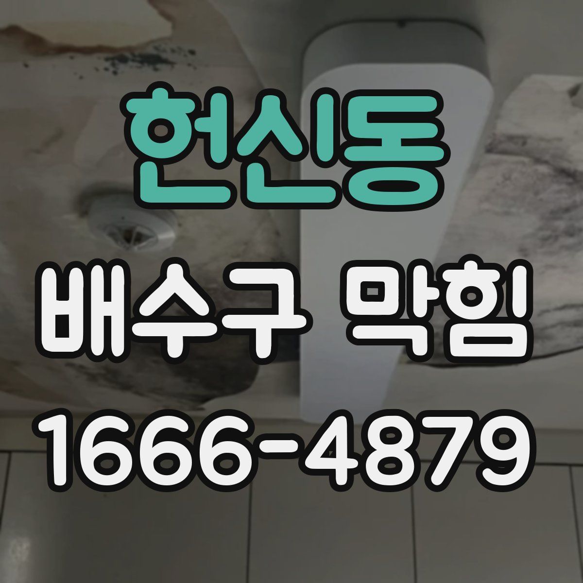 헌신동 배수구 막힘