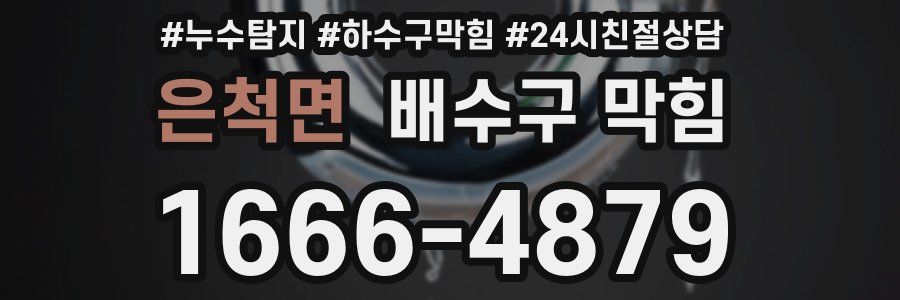 은척면 배수구 막힘