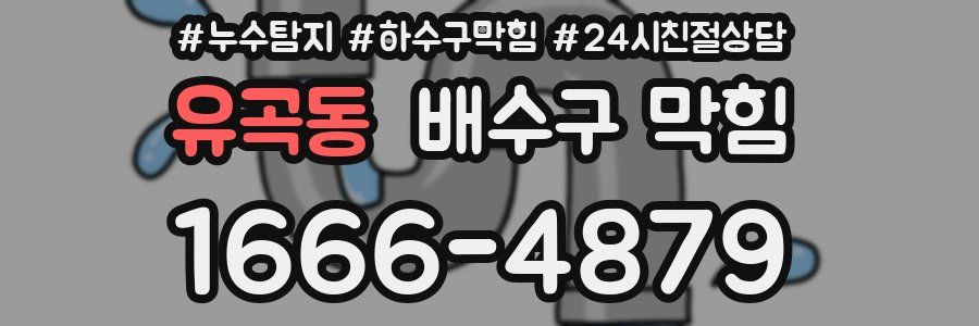유곡동 배수구 막힘