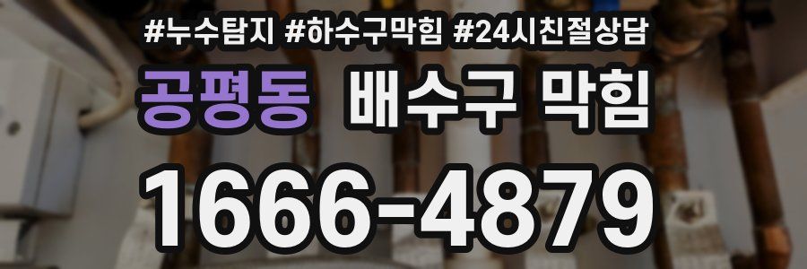 공평동 배수구 막힘