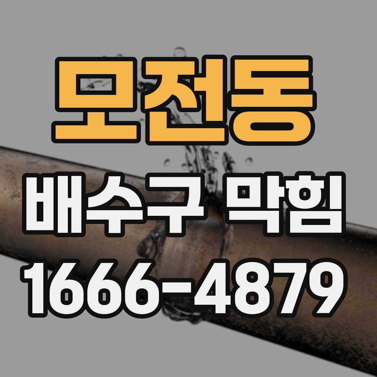 모전동 배수구 막힘