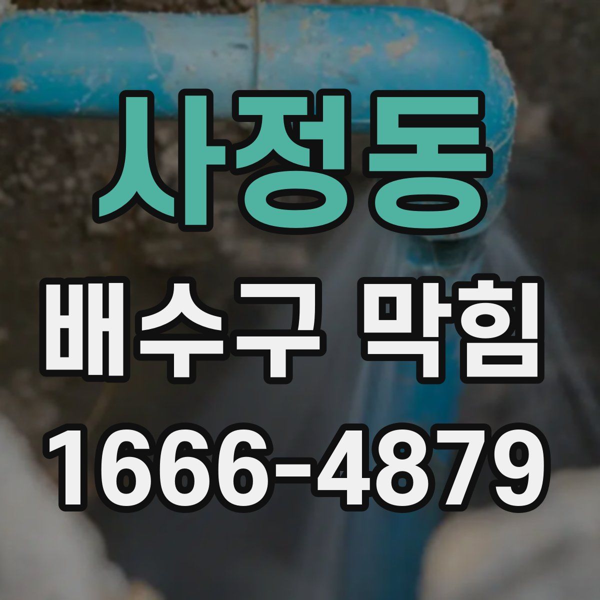 사정동 배수구 막힘