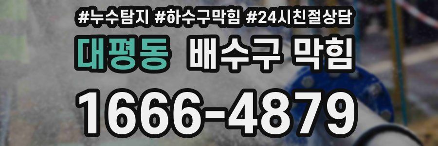 대평동 배수구 막힘