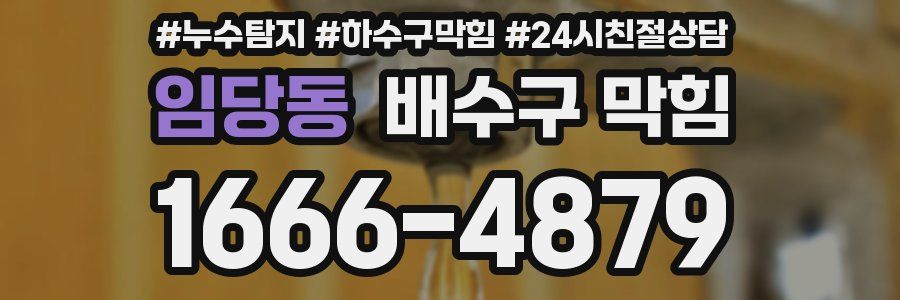 임당동 배수구 막힘